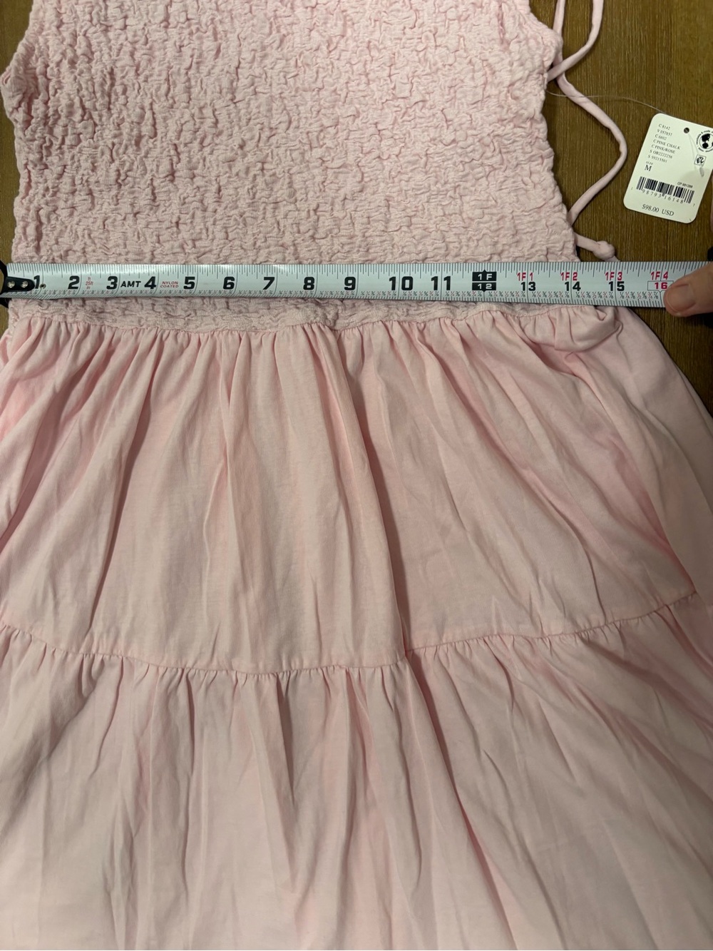 Free People Blush Pink Sleeveless Tiered Maxi Dress - Picture 9 of 10